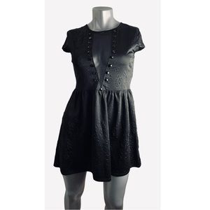 Material Girl black short sleeve Dress Sz S